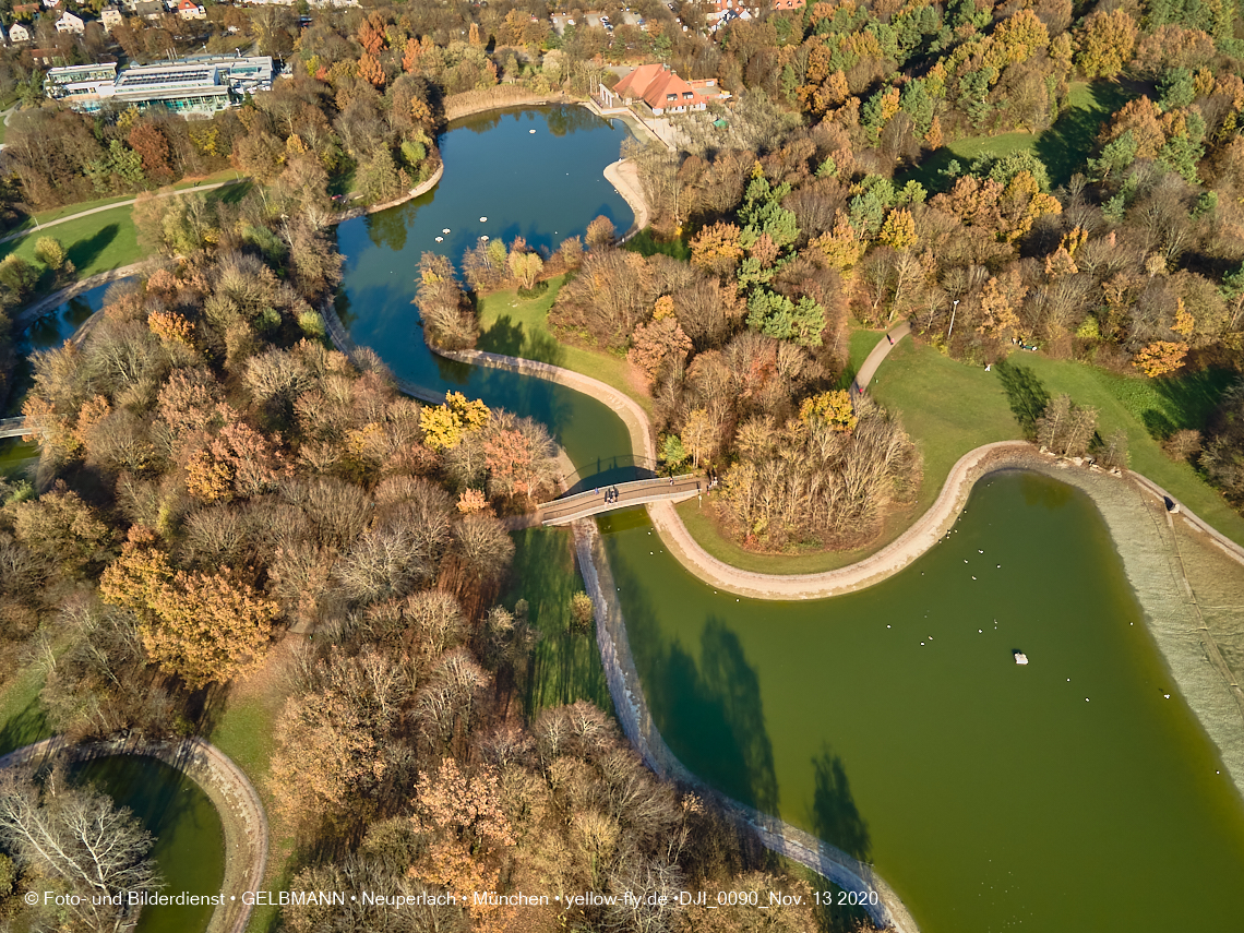 13.11.2020 - der Ostpark mit See und Biergarten in Neuperlach